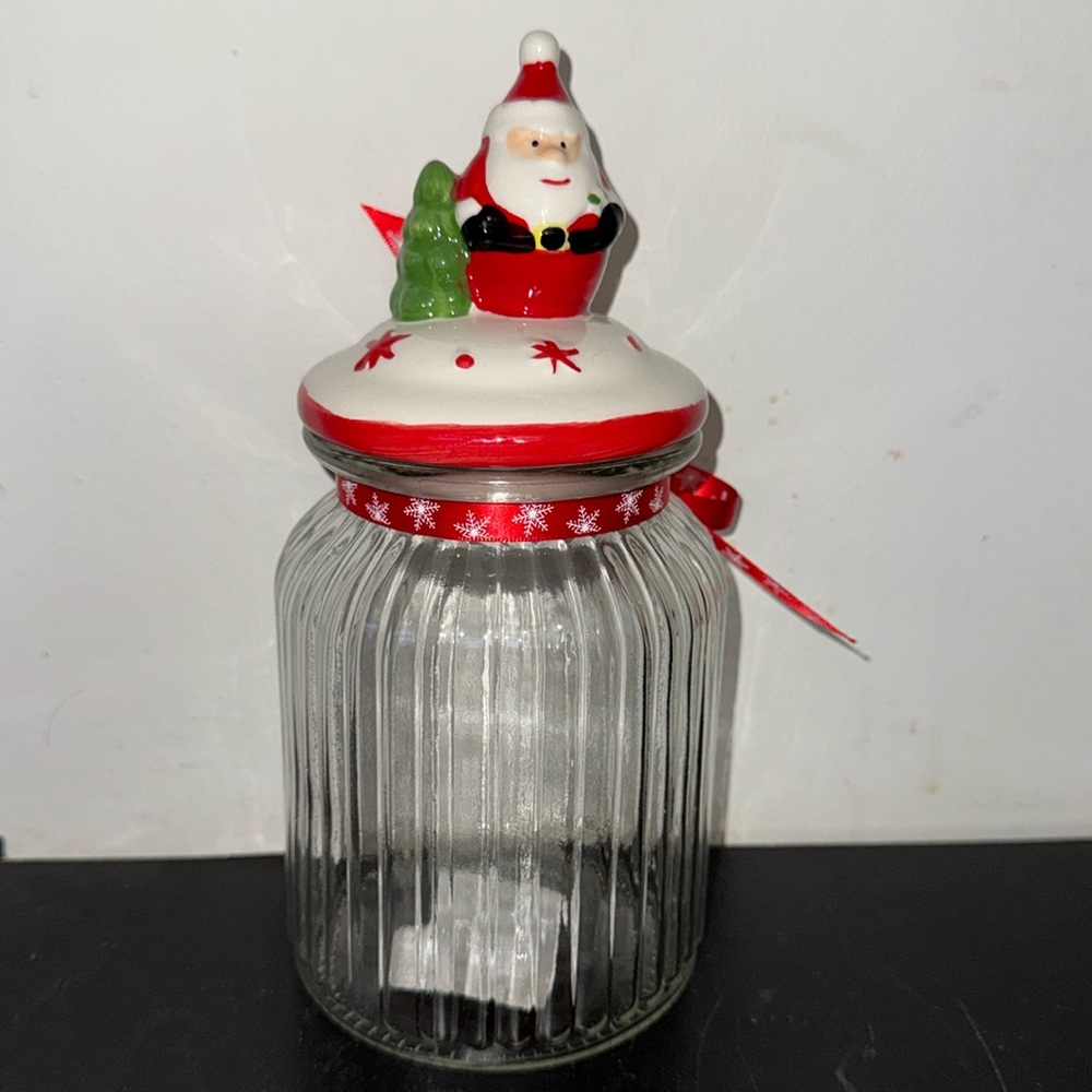 CHRISTMAS JAR WITH SANTA CLAUS 🎅🏻 TOPPER